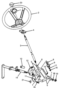 Steering Diagram and Parts List for 1610 0350042U-135393100-135393399-136393100 Cub Cadet Lawn Tractor